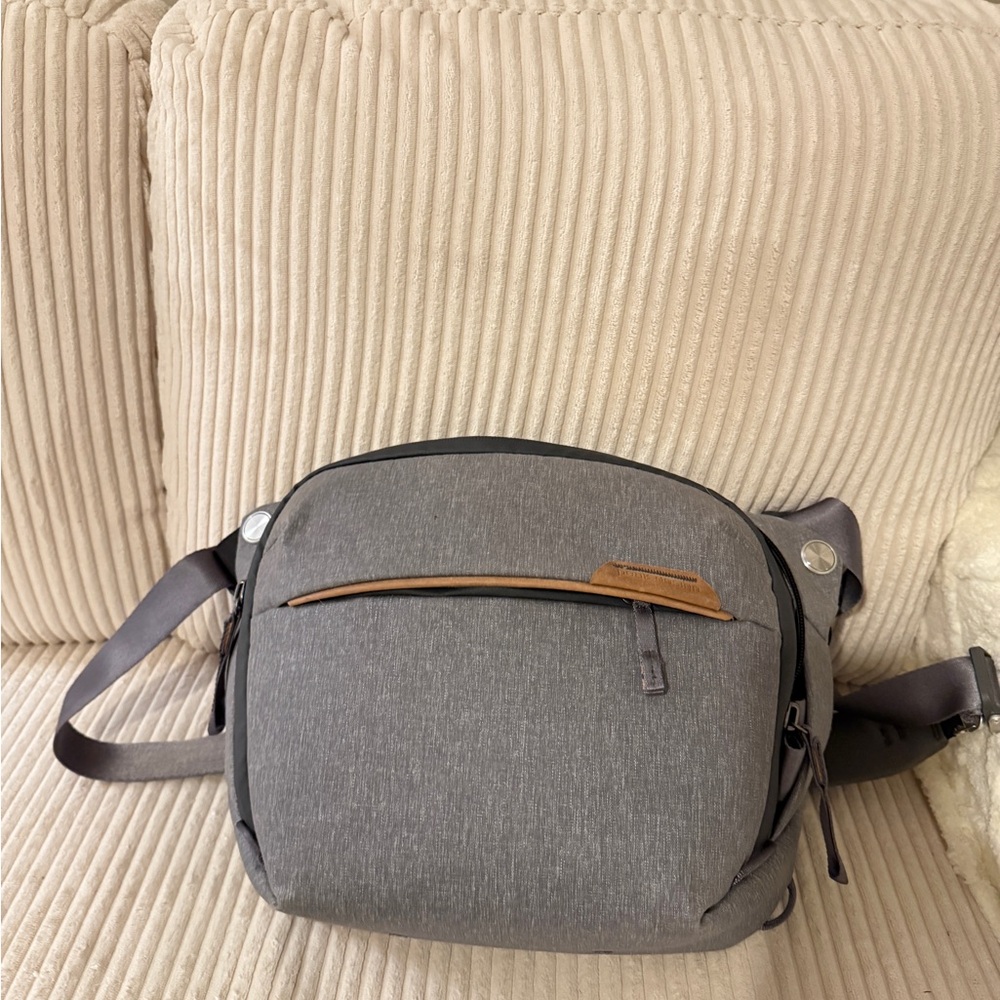 Gray Crossbody Bag